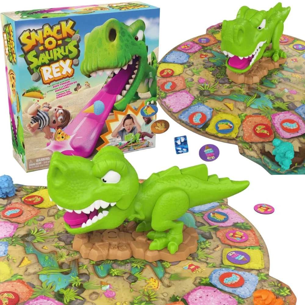 Spin Master SPINMASTER GAMES žaidimas Snack O Saurus Rex, 6070778
