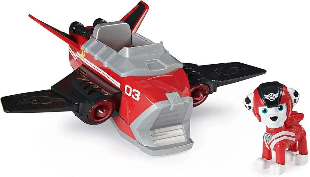 Spin Master Paw Patrol Marshall Rescue Rescue Set Reaktyvinis lėktuvas + Figūros šviesos garsas