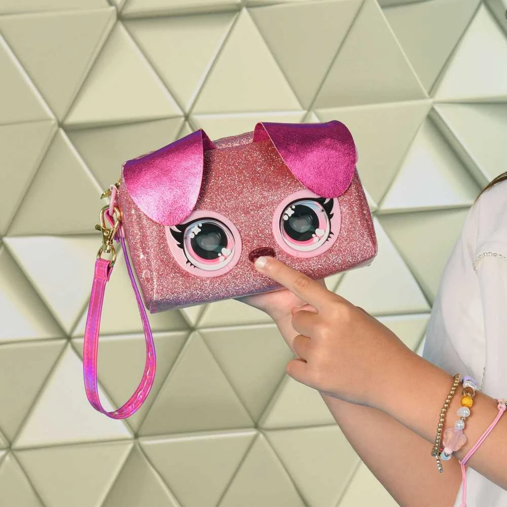 PURSE PETS Interaktyvi blizgi rankinė - Šuniukas