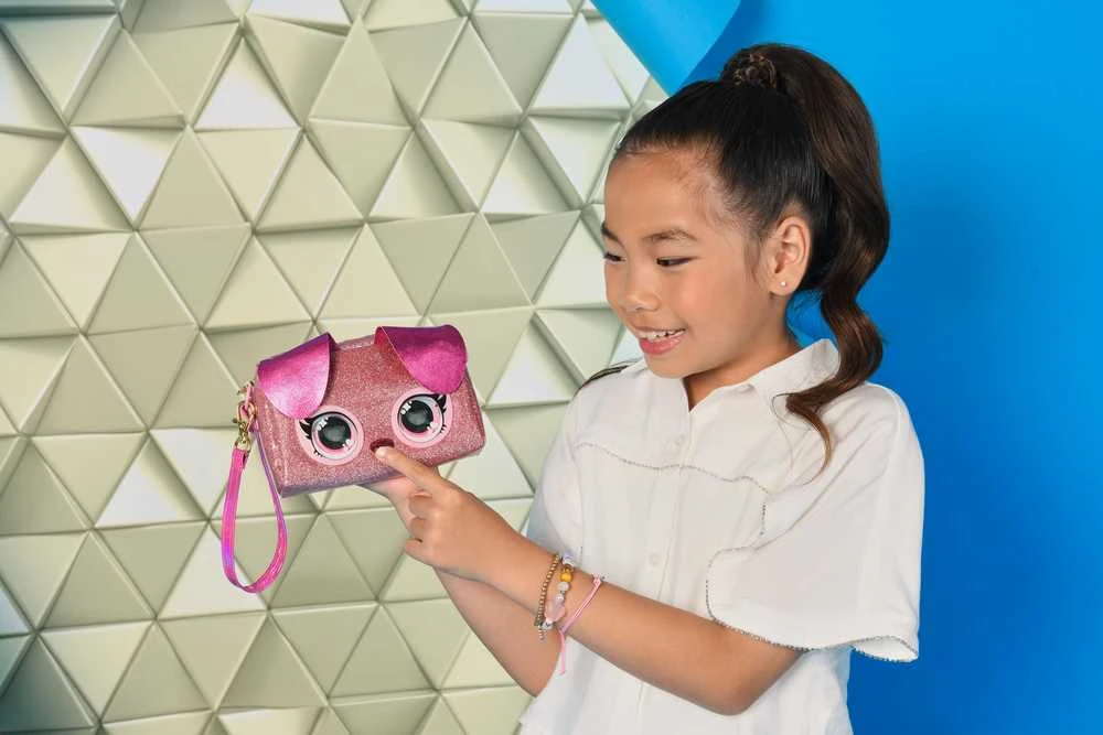 PURSE PETS Interaktyvi blizgi rankinė - Šuniukas