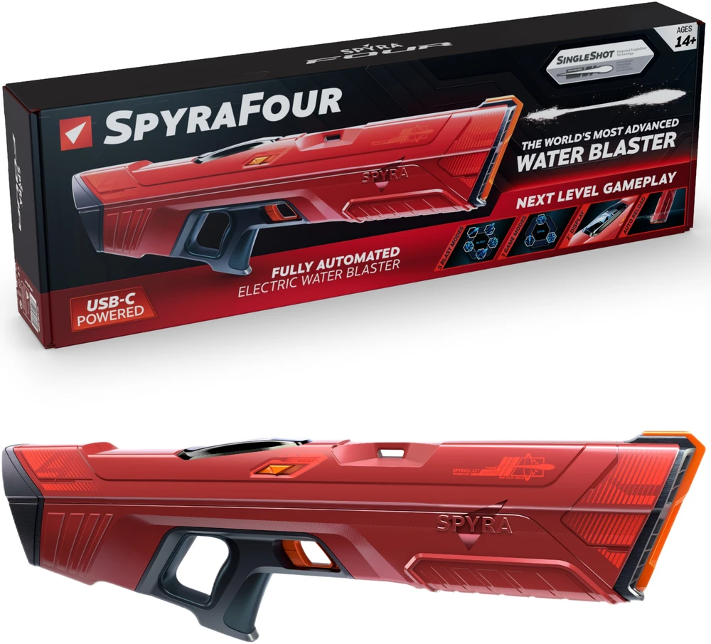 Spyraone Spyra Four Wasserpistole raudona