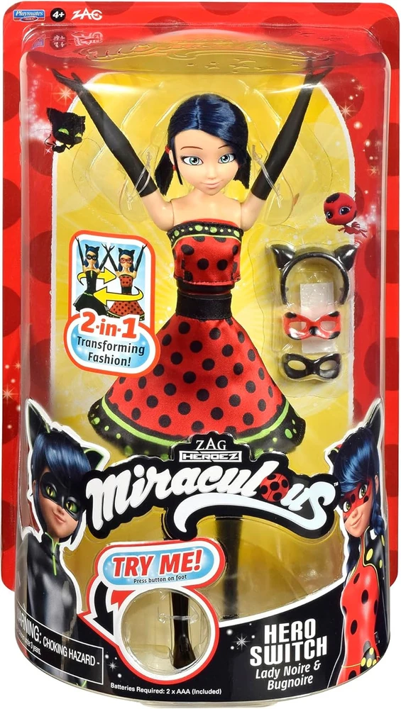 Miraculous Stebuklinga „Lėlė Hero Switch Ladybug Fashion Doll“, 50414