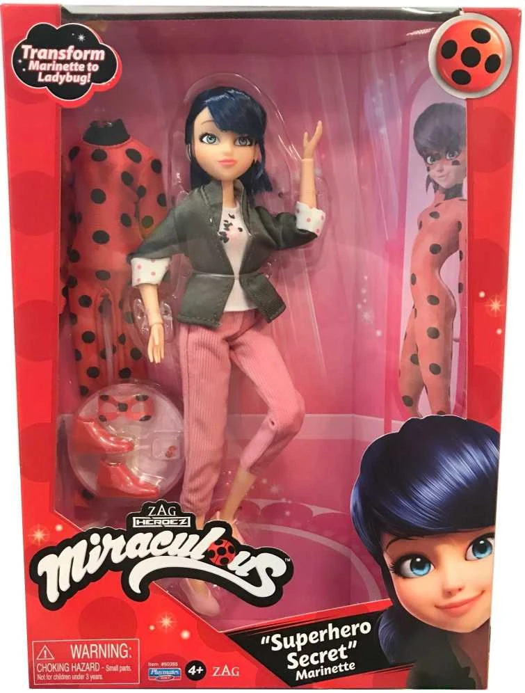 MIRACULOUS lėlė su aksesuarais SUPER SECRET MARINETTE W/ LADYBUG OUTFIT, 50355