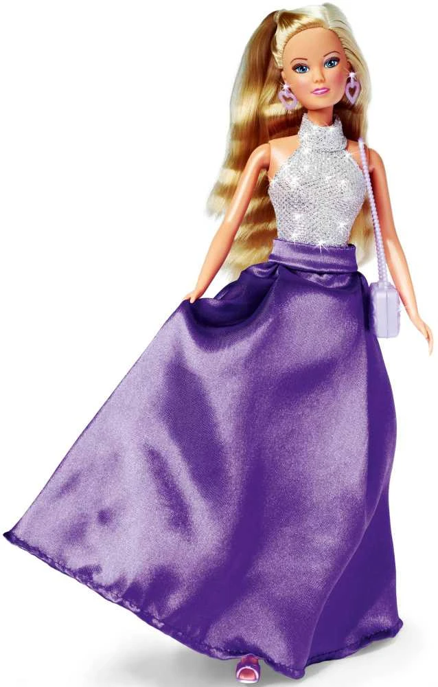 „Simba Doll Steffi Magic Night“ vakarinėje suknelėje su kulnais