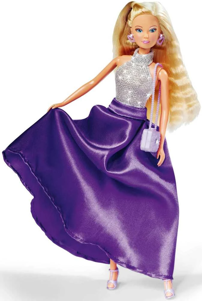 „Simba Doll Steffi Magic Night“ vakarinėje suknelėje su kulnais