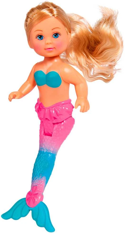 Simba Rinkinys Steffi i Evi syrenki 2 lalki Mermaid Friends + delfin i grzebień