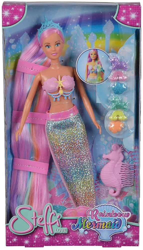 „Simba Doll Steffi Rainbow Syrena“ su aksesuarais