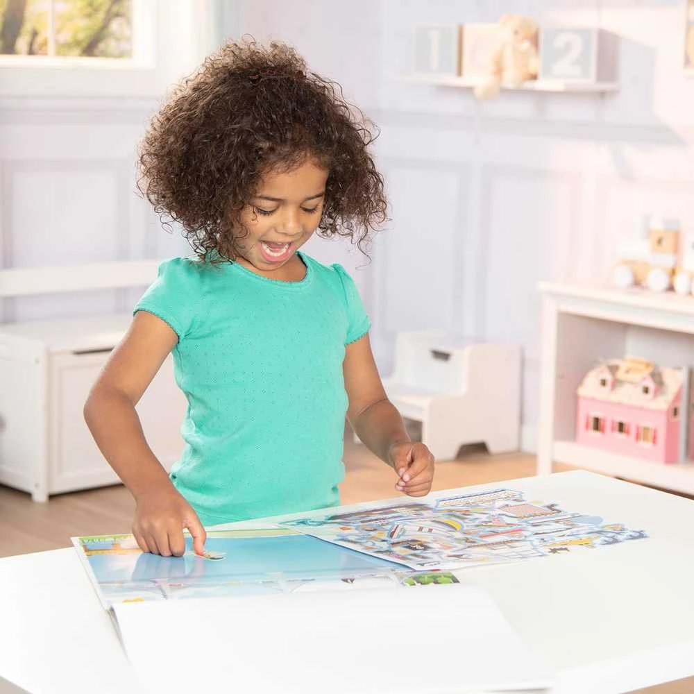 Sticker Pad Pojazdy Rinkinys plansz i naklejek daugkartinio naudojimo Melissa & Doug