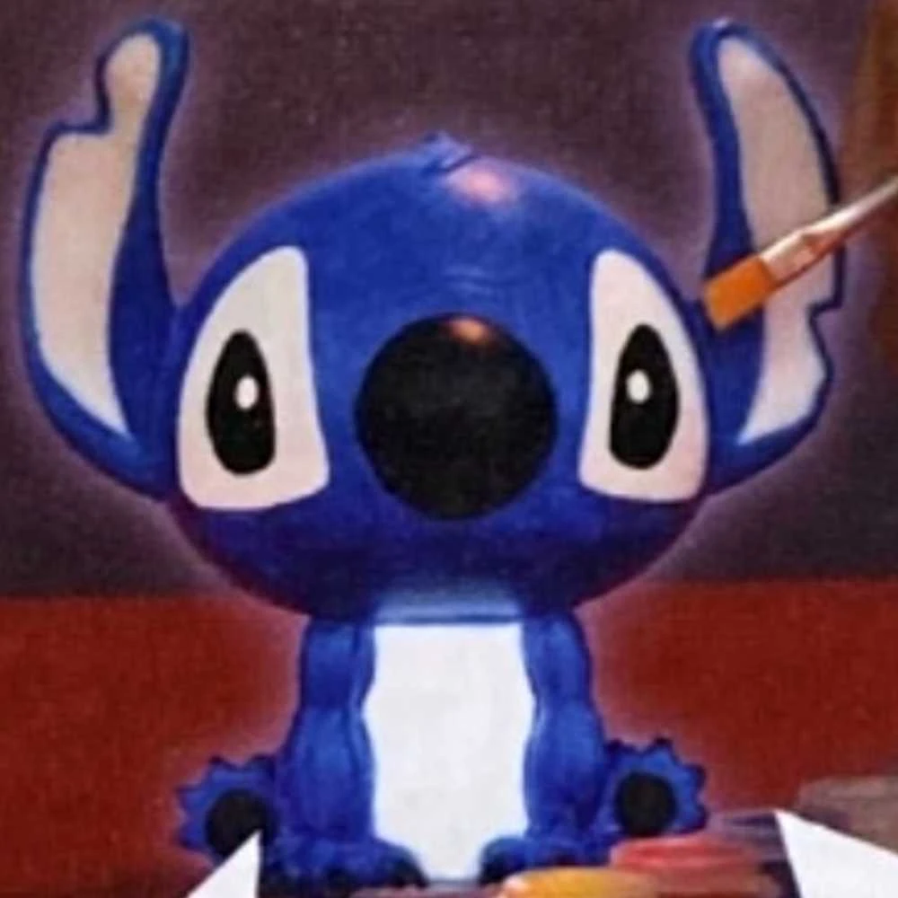 Cyp Brands Stitch Disney Lampka Figūrėlė Keramikinė Do Malowania + Farby