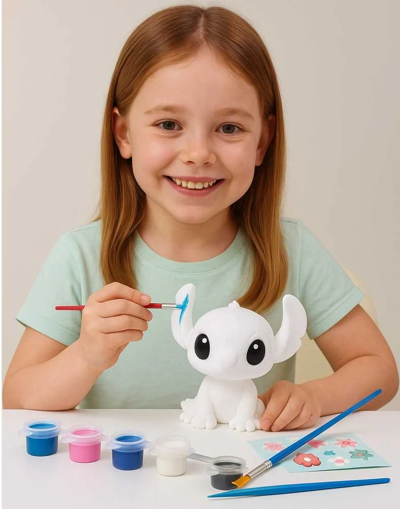 Cyp Brands Stitch Disney Lampka Figūrėlė Keramikinė Do Malowania + Farby