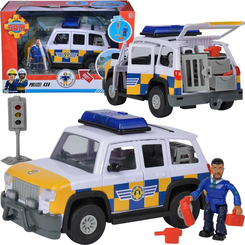 Pats „Simba“ ugniagesys Jeep policijos figūrėlė Malcolma