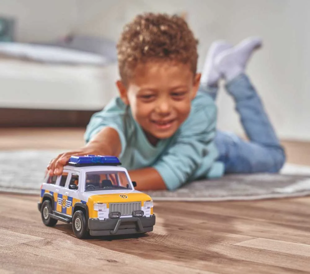 Pats „Simba“ ugniagesys Jeep policijos figūrėlė Malcolma