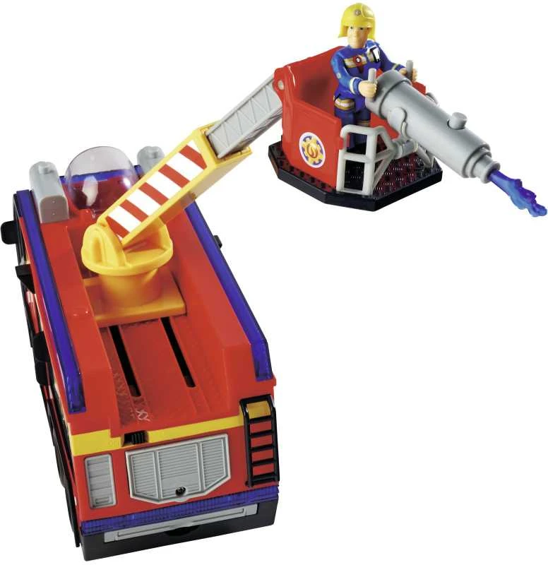 Simba Fireman Sam komplektas Big Gaisrinė mašina Jupiter interaktyvus automobilis + 2 figūrėlės šviesos garsas
