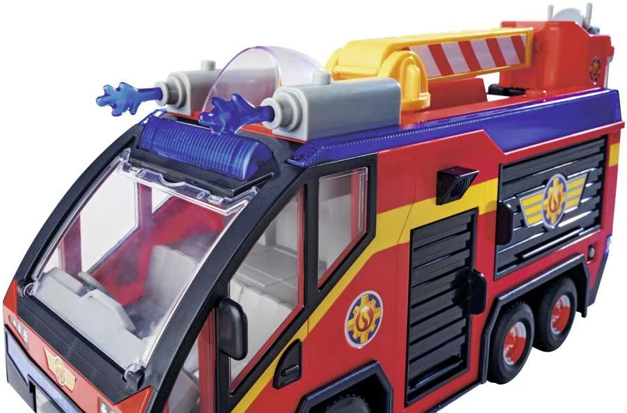 Simba Fireman Sam komplektas Big Gaisrinė mašina Jupiter interaktyvus automobilis + 2 figūrėlės šviesos garsas