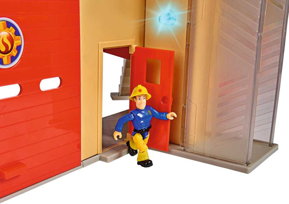 Dickie Simba - Fireman Sam XXL gaisrinė su šviesos garso figūra