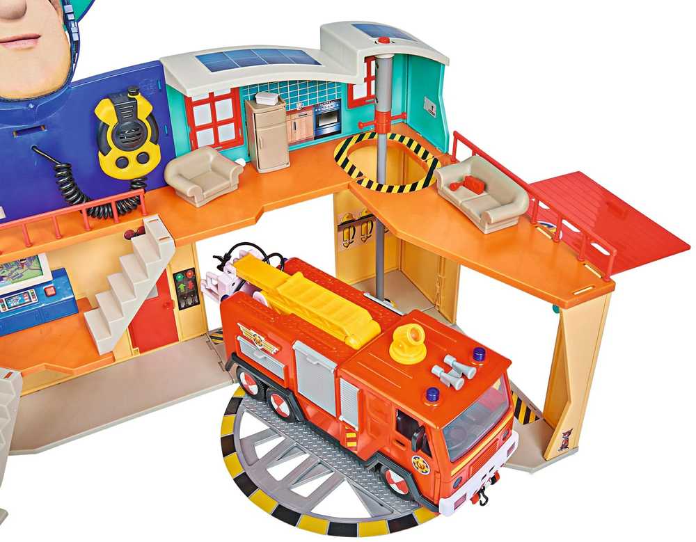 Dickie Simba - Fireman Sam XXL gaisrinė su šviesos garso figūra