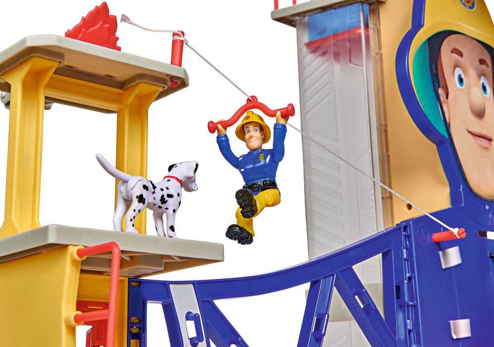 Dickie Simba - Fireman Sam XXL gaisrinė su šviesos garso figūra