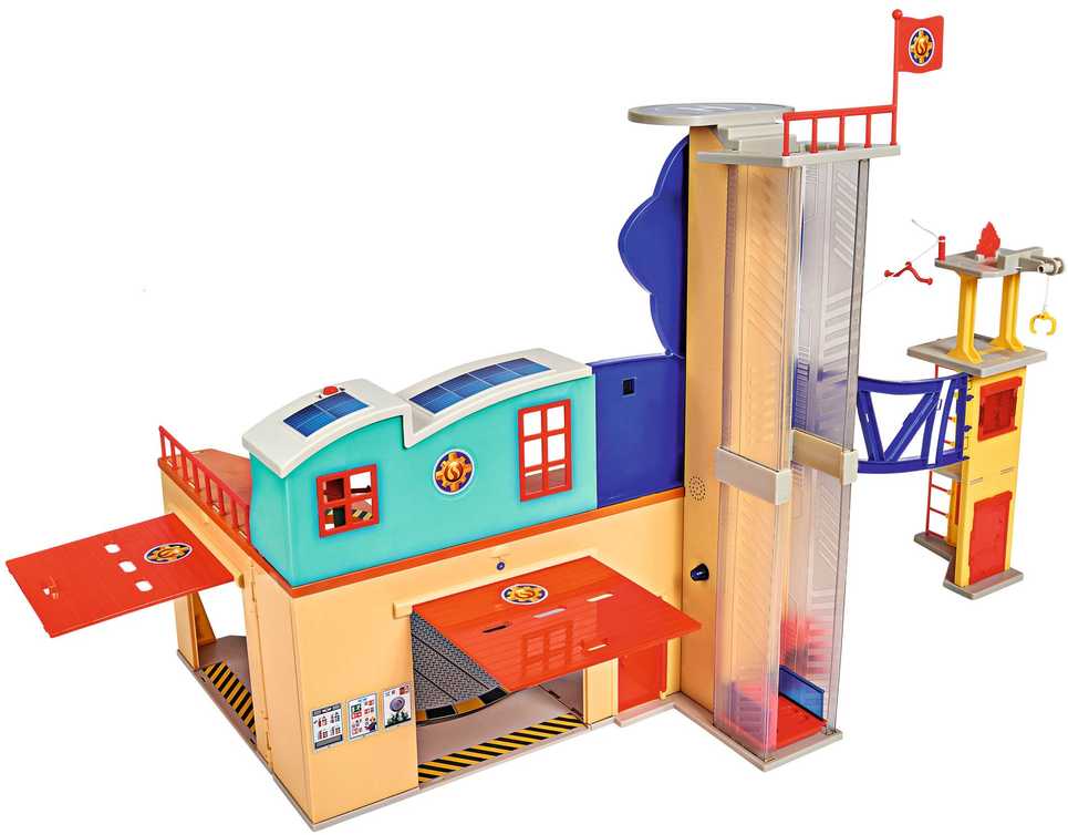 Dickie Simba - Fireman Sam XXL gaisrinė su šviesos garso figūra