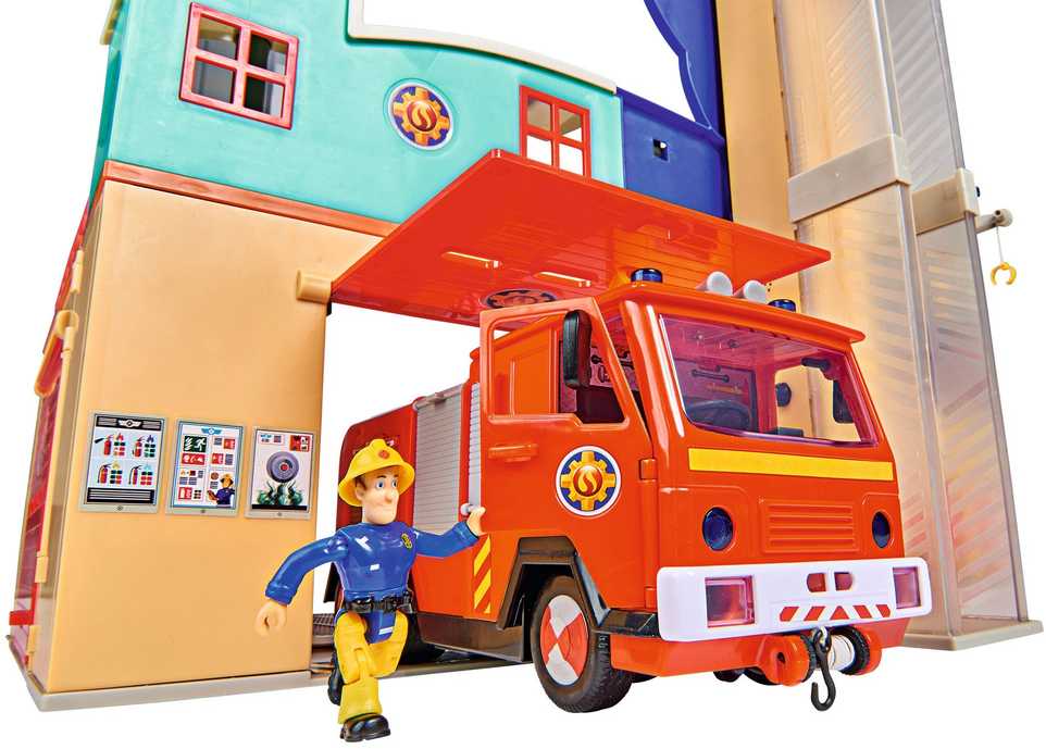 Dickie Simba - Fireman Sam XXL gaisrinė su šviesos garso figūra