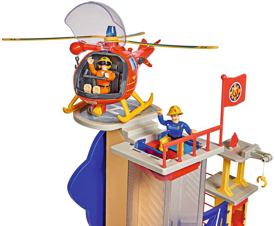 Dickie Simba - Fireman Sam XXL gaisrinė su šviesos garso figūra