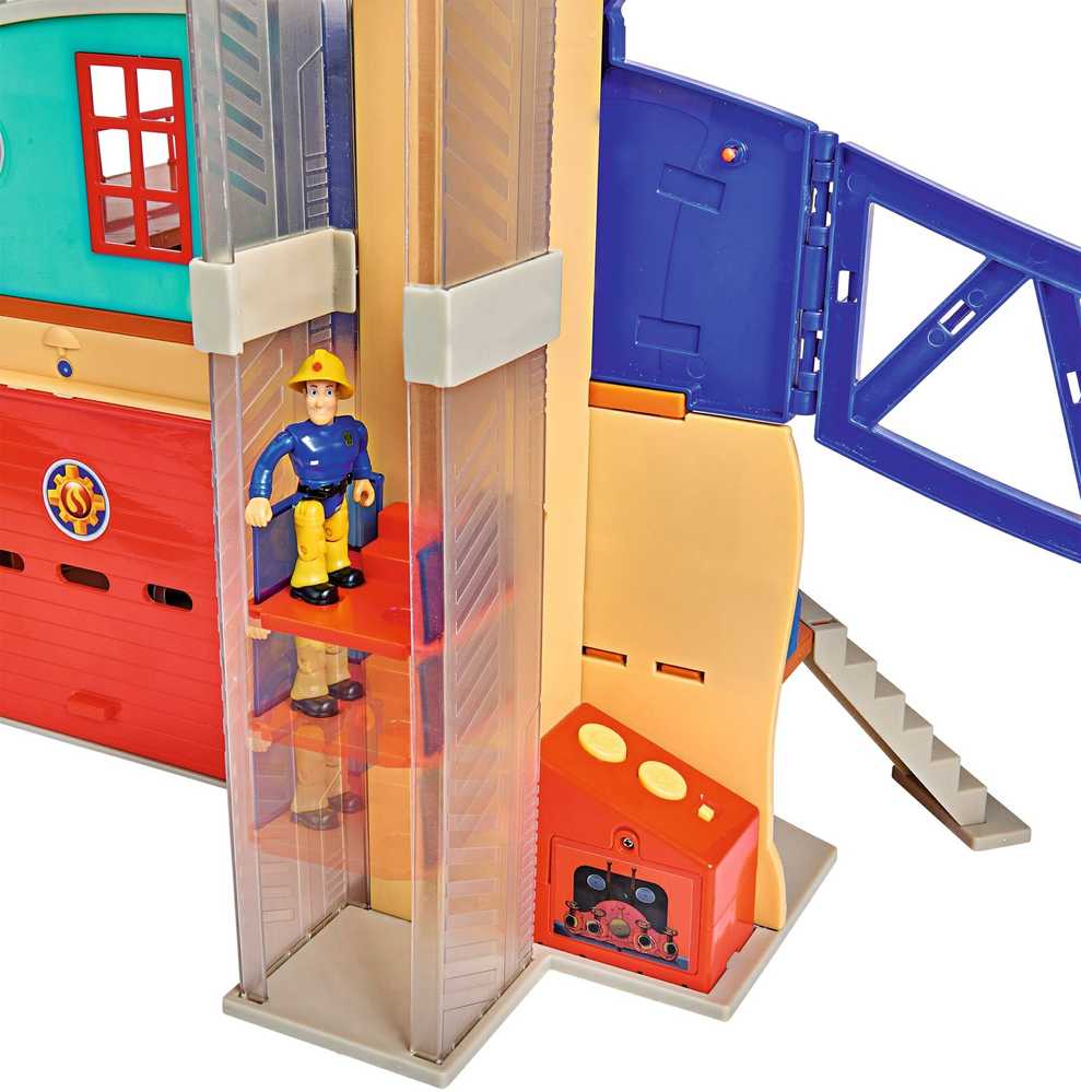 Dickie Simba - Fireman Sam XXL gaisrinė su šviesos garso figūra