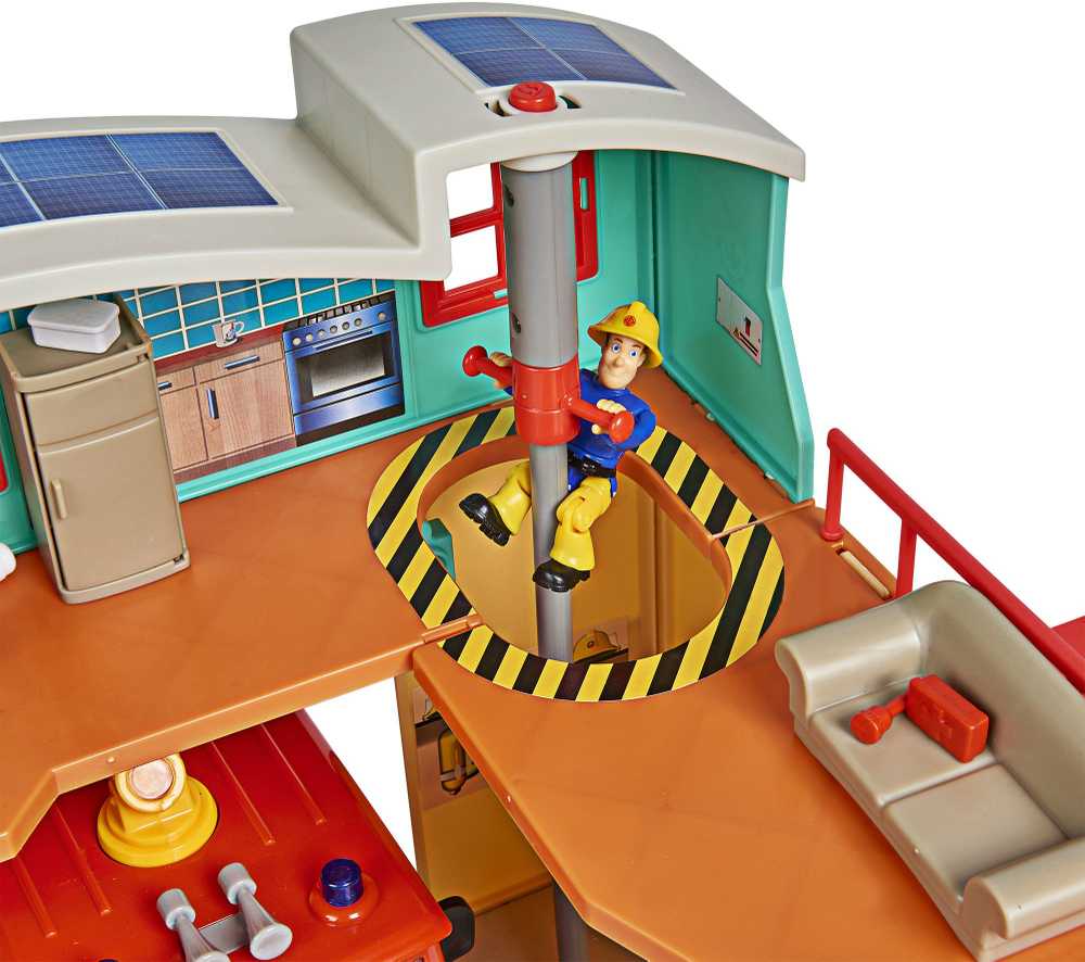 Dickie Simba - Fireman Sam XXL gaisrinė su šviesos garso figūra