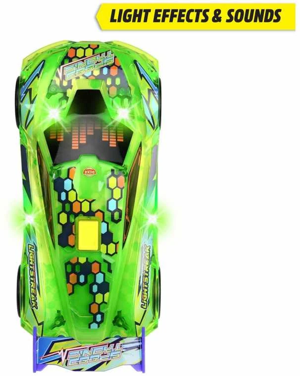 Lenktyninis automobilis su žibintais Garsas Speed Tronic Dickie Toys
