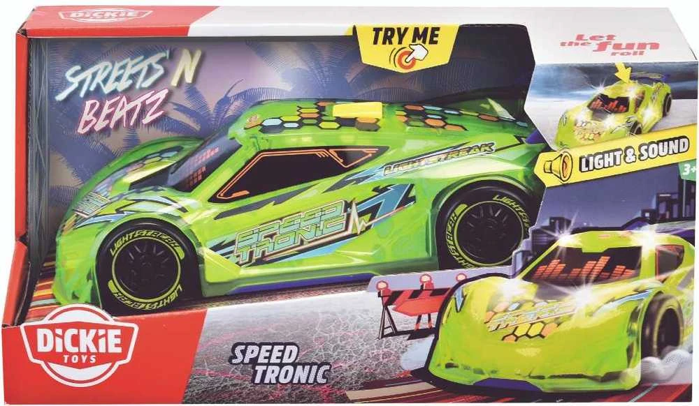 Lenktyninis automobilis su žibintais Garsas Speed Tronic Dickie Toys