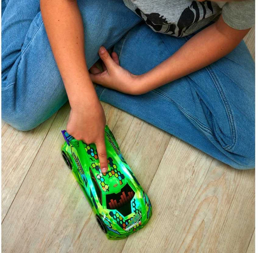 Lenktyninis automobilis su žibintais Garsas Speed Tronic Dickie Toys