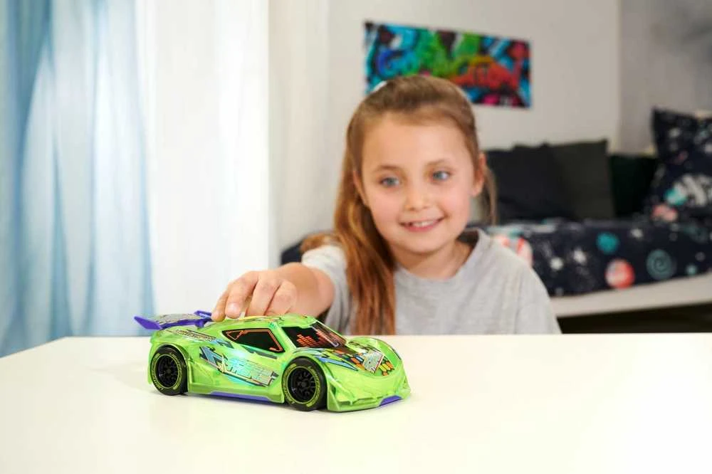 Lenktyninis automobilis su žibintais Garsas Speed Tronic Dickie Toys
