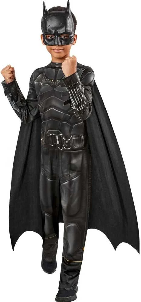 DC Comics Betmeno karnavalinis kostiumas juodas, maskuojamas 129-139 cm (8-10 metų)