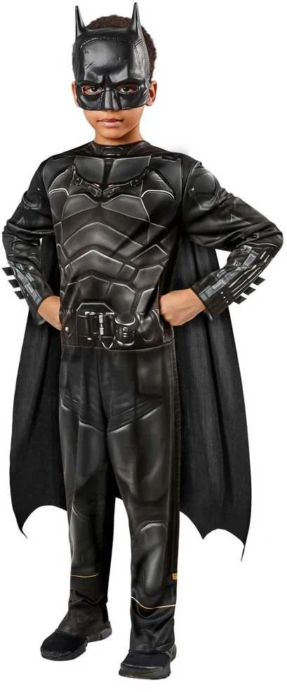 DC Comics Betmeno karnavalinis kostiumas juodas, maskuojamas 129-139 cm (8-10 metų)