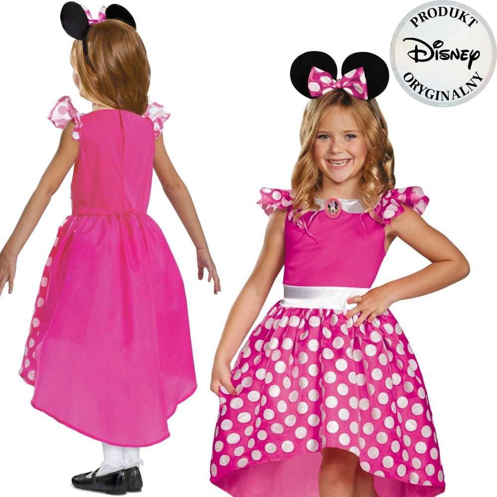 GoDan Disney karnavalinis kostiumas mergaitėms Minnie Mouse puošni suknelė 110-122 cm (5-6 metai)