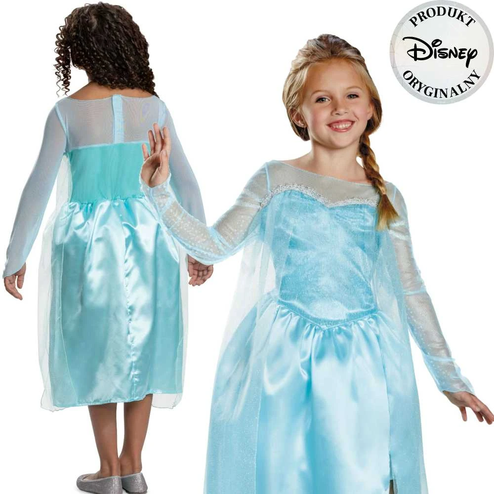 Jakks Disney Frozen Elsos Frozen princesės karnavalinis kostiumas 109-123 cm (5-6 metų)