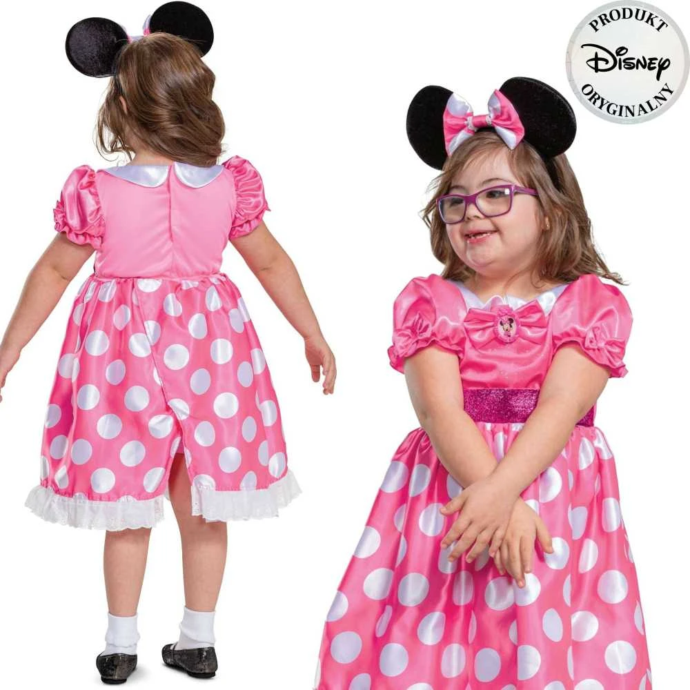 Disney Minnie Mouse karnavalinis kostiumas, pritaikytas vaikams su negalia 109-123 cm (5-6 metų)
