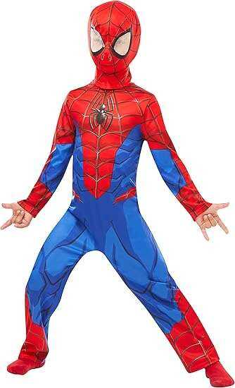 Rubies Karnavalinis kostiumas Marvel Spiderman Raudon kostiumo puošni suknelė 110-116 cm (5-6 metai)
