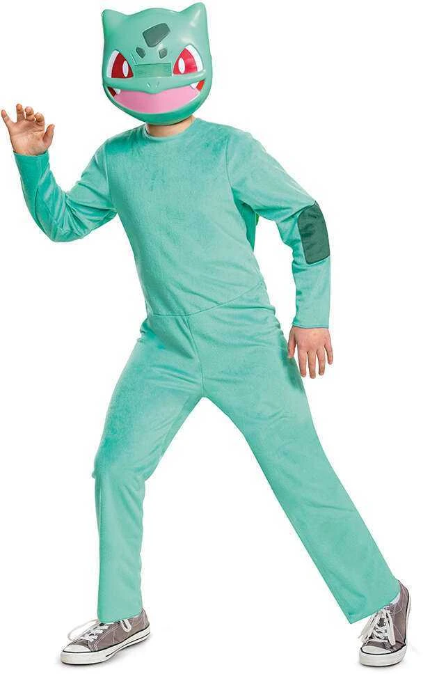 Disguise Karnavalinis kostiumas Pokemon Bulbasaur kostiumas žalias persirengimas Kigurumi 137-149 cm (10-12 metų)