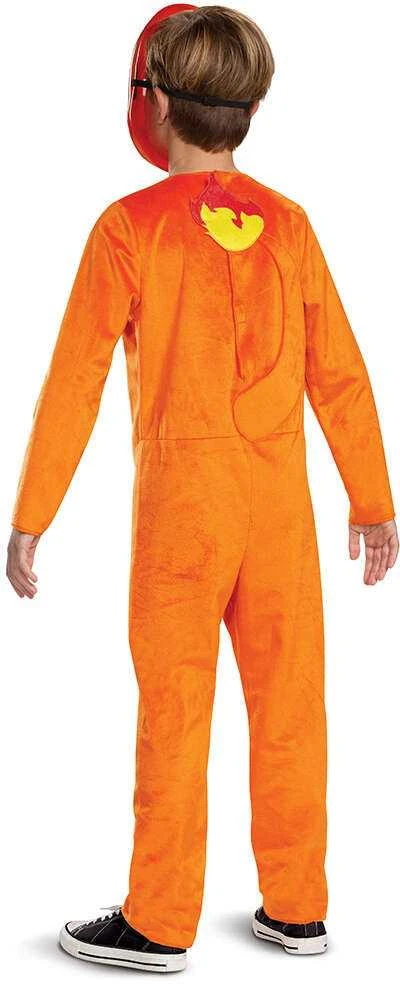 Karnavalinis kostiumas Pokemon Charmander kostiumas oranžinis Kigurumi maskuotė 137-149 cm (10-12 metų)