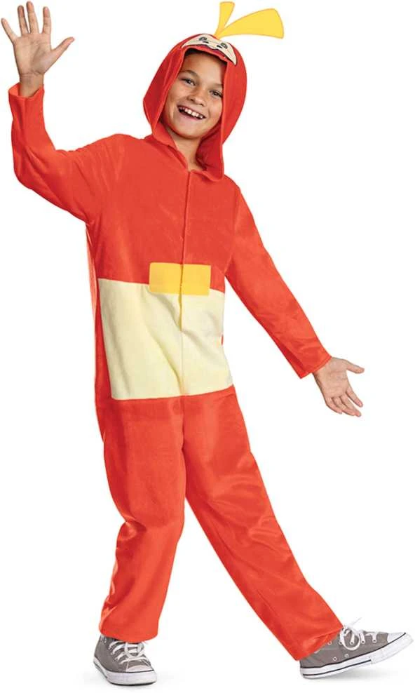 Karnavalinis kostiumas Pokemon Fuecoco kostiumas oranžinis maskuoklis 127-136 cm (7-8 metai) Kigurumi