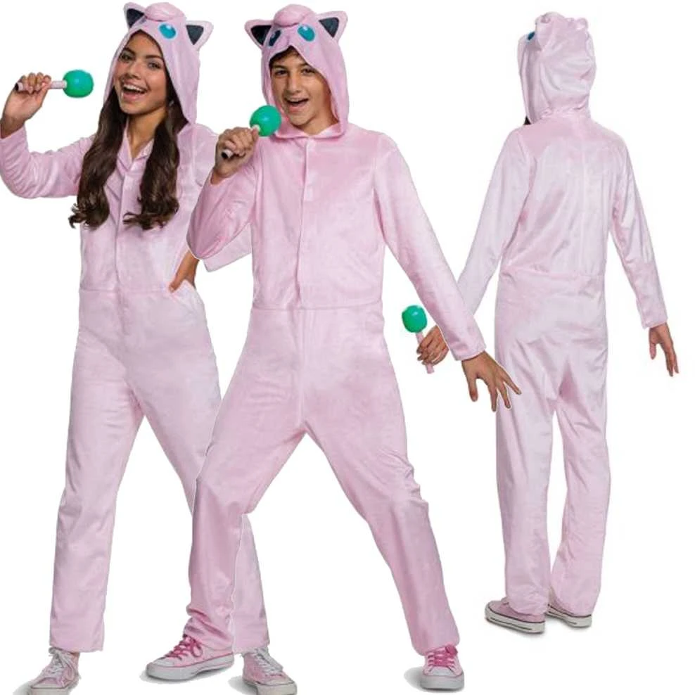 Karnavalinis kostiumas Pokemon Jigglypuff kostiumas rožinis maskuoklis 127-136 cm (7-8 metai) Kigurumi
