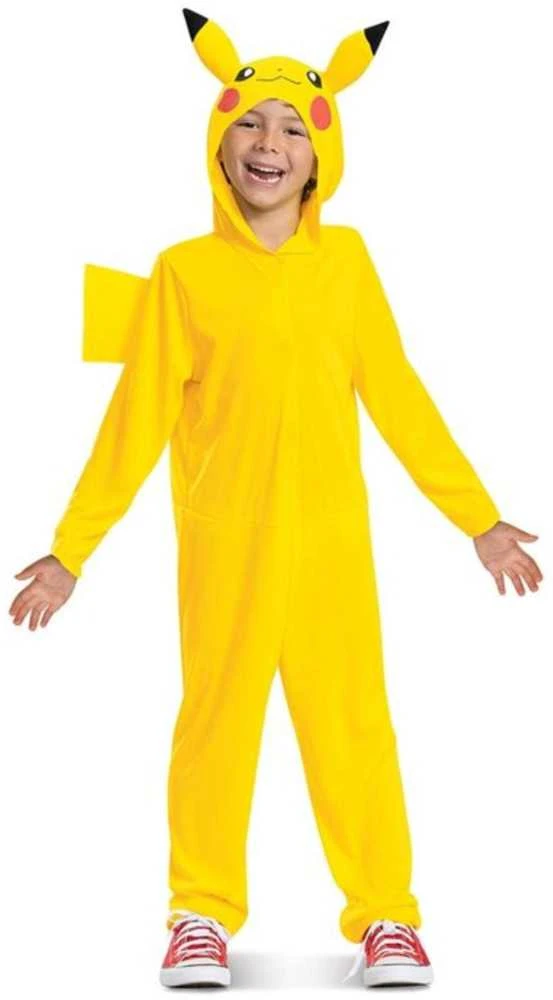 Disguise Karnavalinis kostiumas Pokemon Pikachu kostiumas geltonas Kigurumi maskuotė 127-136 cm (7-8 metai)