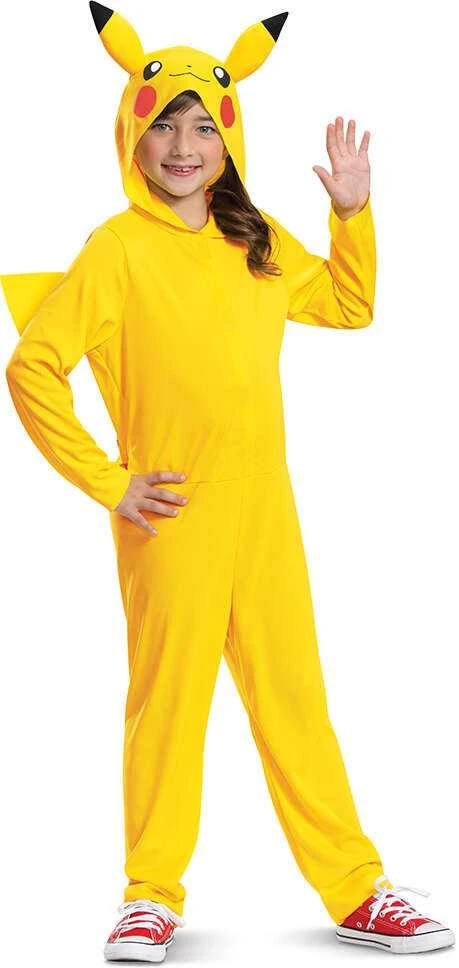 Disguise Karnavalinis kostiumas Pokemon Pikachu kostiumas geltonas Kigurumi maskuotė 109-126 cm (4-6 metai)
