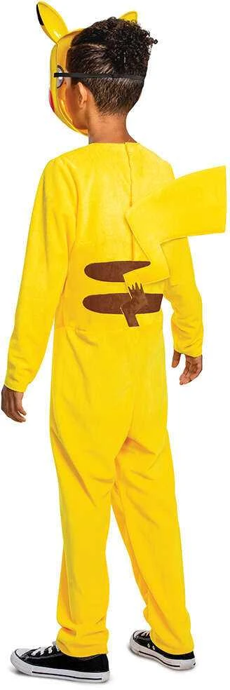 Jakks Pacific Karnavalinis kostiumas Pokemon Pikachu kostiumas geltonas Kigurumi maskuotė 127-136 cm (7-8 metai)