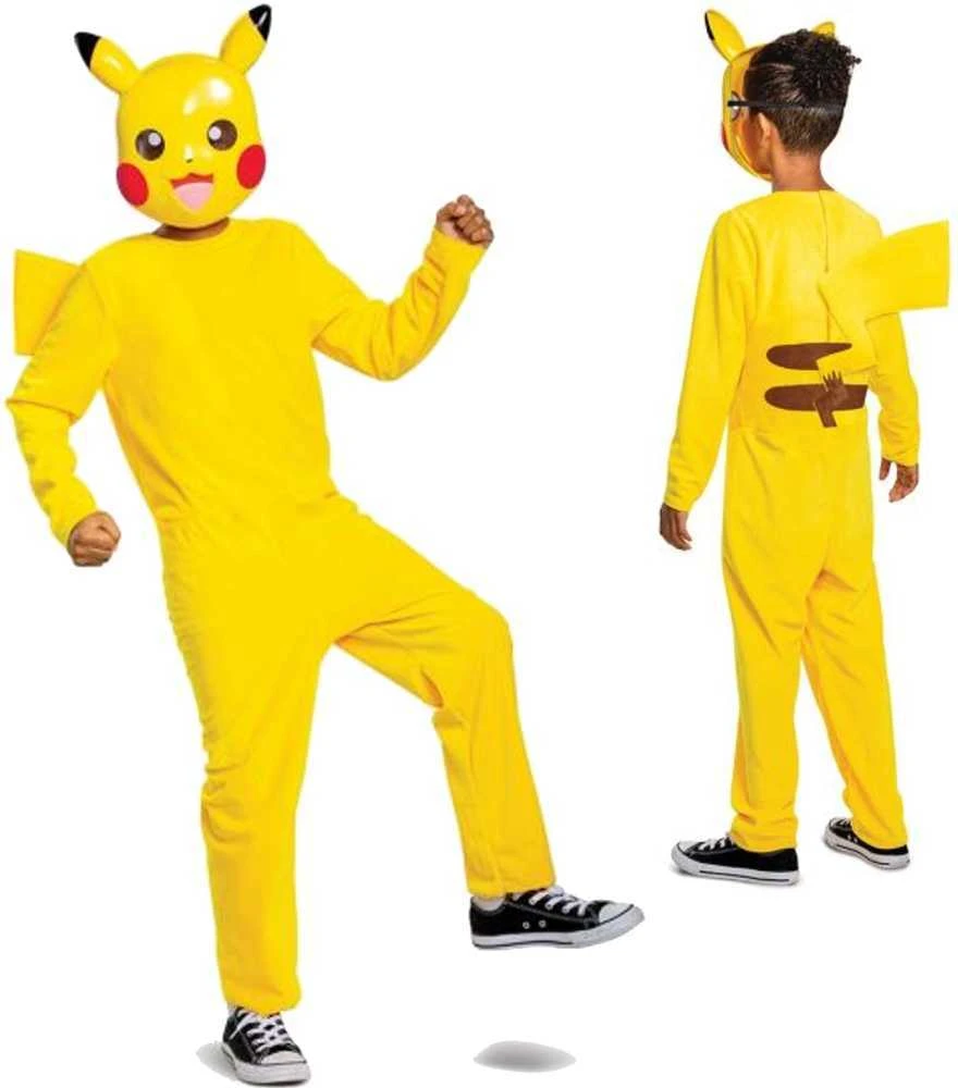 Disguise Karnavalinis kostiumas Pokemon Pikachu kostiumas geltonas persirengimas Kigurumi 150-163 cm (14-16 metų)