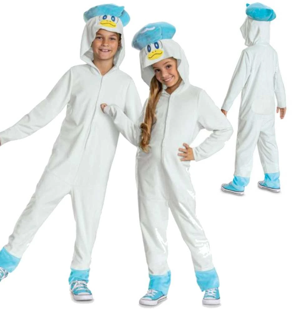 Karnavalinis kostiumas Pokemon Quaxly kostiumas baltas maskuoklis 127-136 cm (7-8 metai) Kigurumi