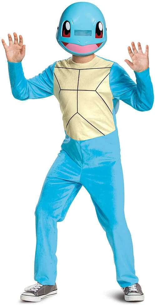 Karnavalinis kostiumas Pokemon Squirtle kostiumas mėlynas Kigurumi maskuotė 126-136 cm (7-8 metai)