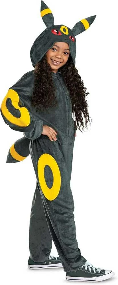 Karnavalinis kostiumas Pokemon Umbreon kostiumas juodas maskavimas 127-136 cm (7-8 metai) Kigurumi