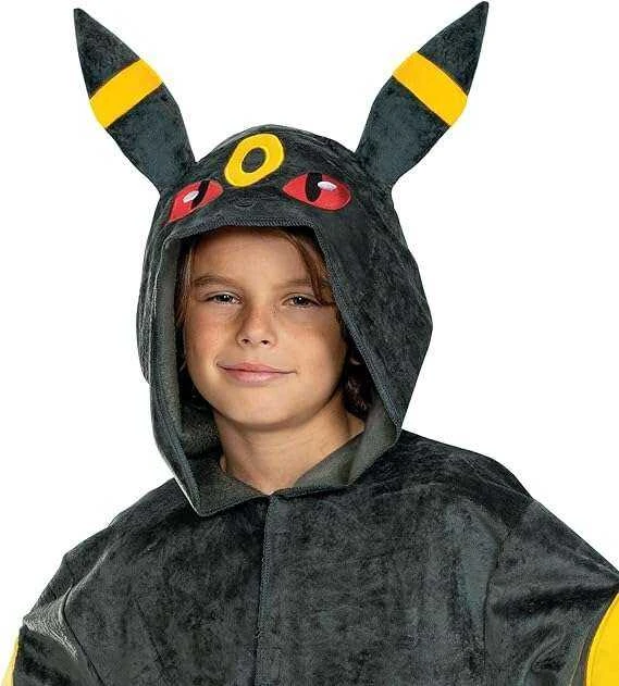 Karnavalinis kostiumas Pokemon Umbreon kostiumas juodas maskavimas 127-136 cm (7-8 metai) Kigurumi