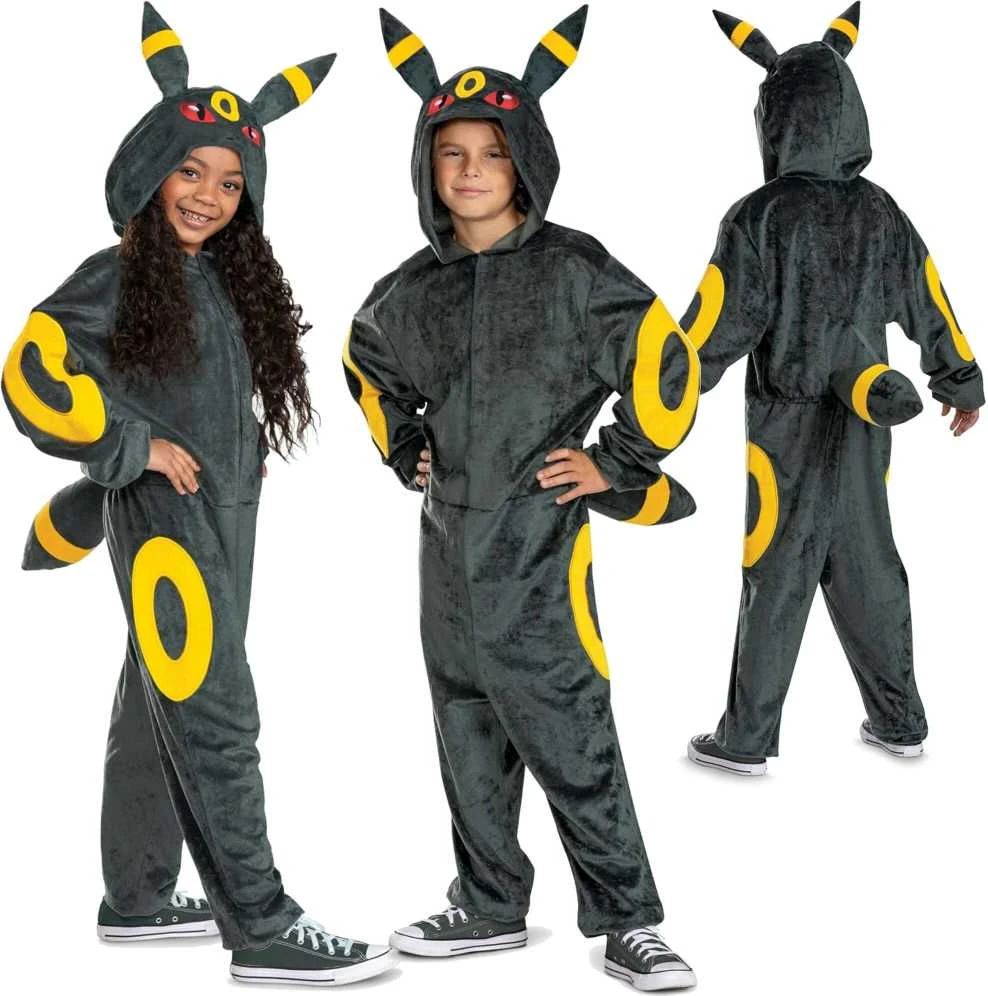 Karnavalinis kostiumas Pokemon Umbreon kostiumas juodas maskavimas 127-136 cm (7-8 metai) Kigurumi