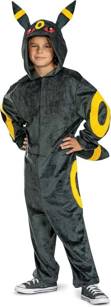 Karnavalinis kostiumas Pokemon Umbreon kostiumas juodas maskavimas 127-136 cm (7-8 metai) Kigurumi